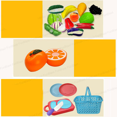 MiniChef | Cocina imaginativa - Set de cocina con verduras para cortar, utensilios de cocina y accesorios